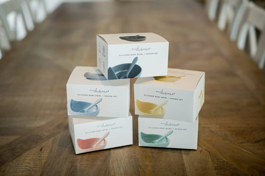 Wild Silicone Baby Bowl Set: Blush