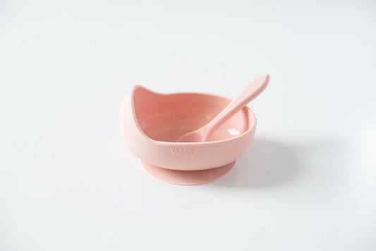 Wild Silicone Baby Bowl Set: Blush