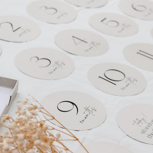 ADORED ILLUSTRATIONS - Darling Baby Milestone Cards