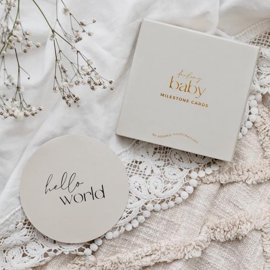 ADORED ILLUSTRATIONS - Darling Baby Milestone Cards