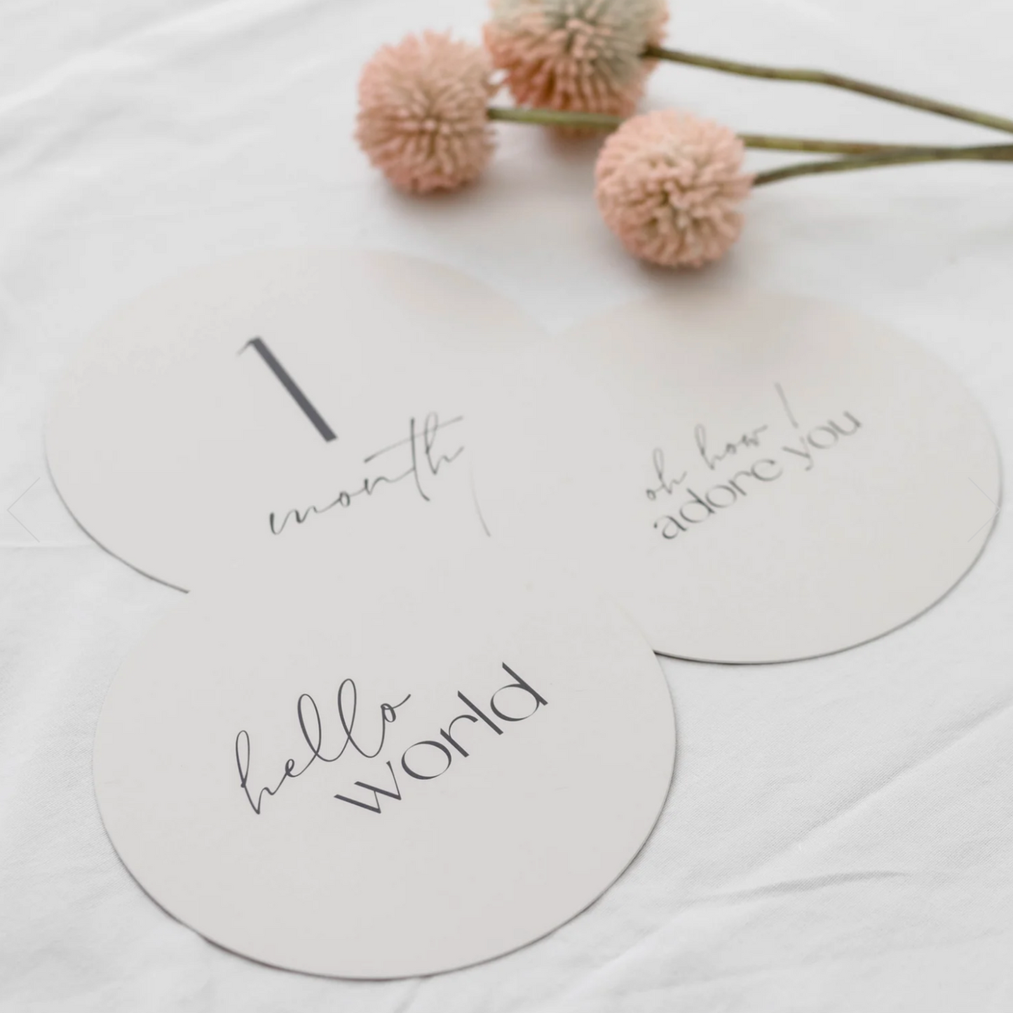 ADORED ILLUSTRATIONS - Darling Baby Milestone Cards