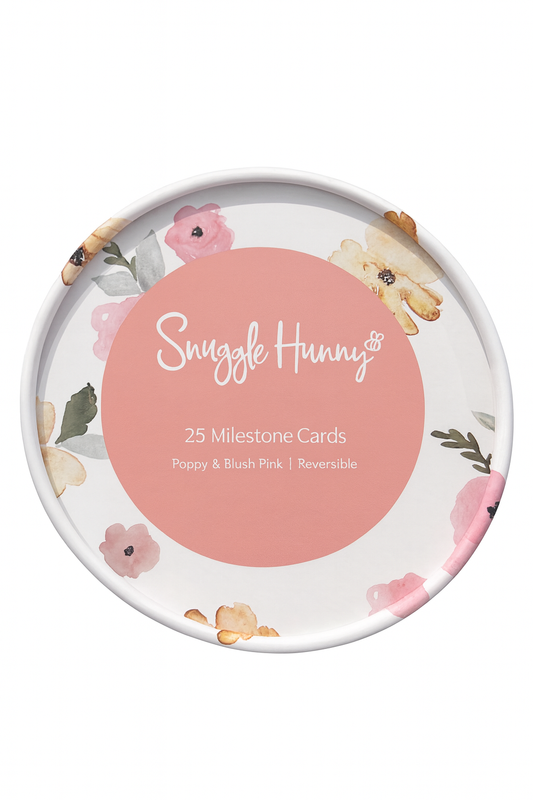SNUGGLE HUNNY - Pink Reversible Milestone Cards | Poppy & Musk
