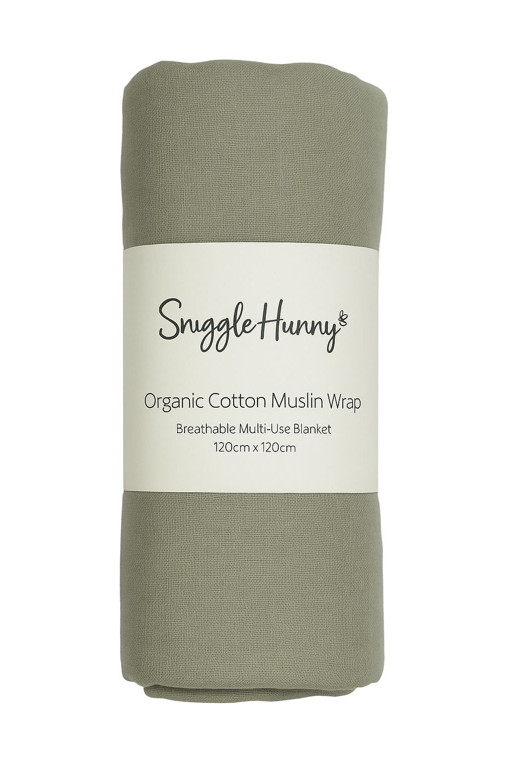 SNUGGLE HUNNY - Organic Muslin Wrap | Dusty Olive