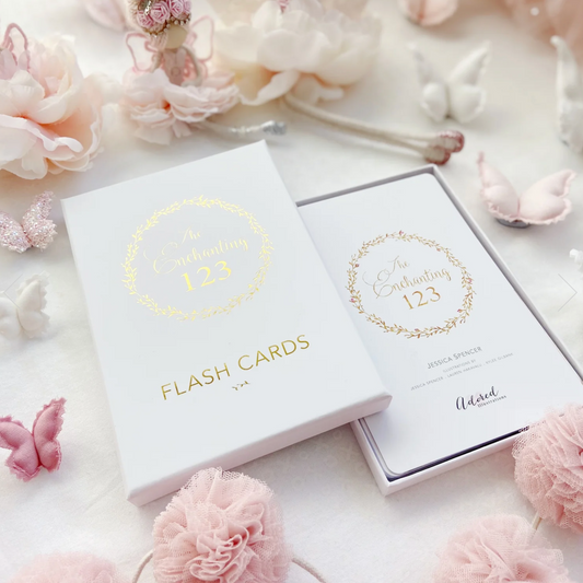 ADORED ILLUSTRATIONS - The Enchanting 123 Flash Cards