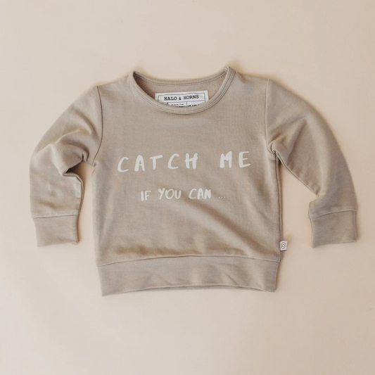 HALO & HORNS - Bamboo French Terry Pullover | Catch Me If You Can