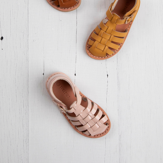 TIKITOT - Roma Kids Sandal | Patent Dusty Pink
