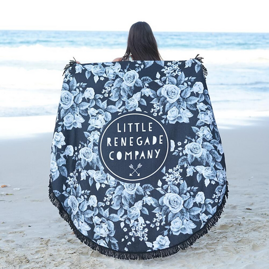 LITTLE RENEGADE COMPANY - Midnight Blossom Round Towel