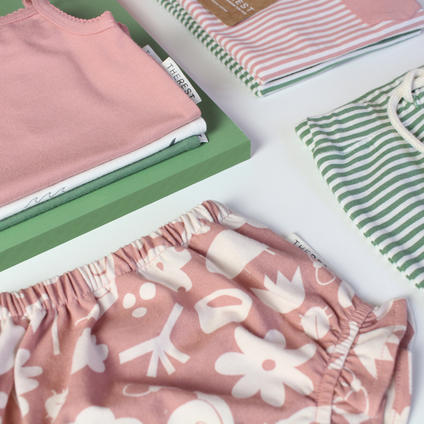 THE REST - Frill Bloomers | Clay Stripe