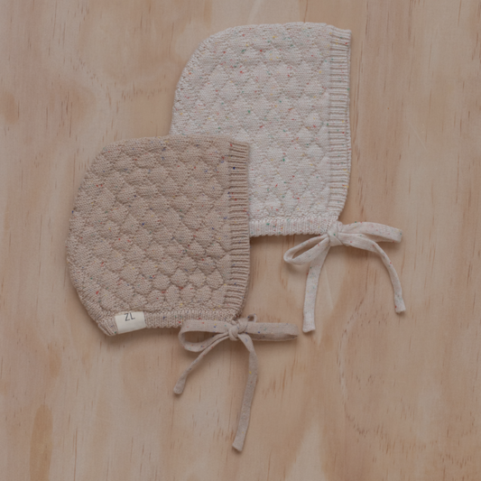 ZIGGY LOU - Heirloom Bonnet | Oatmeal Fleck