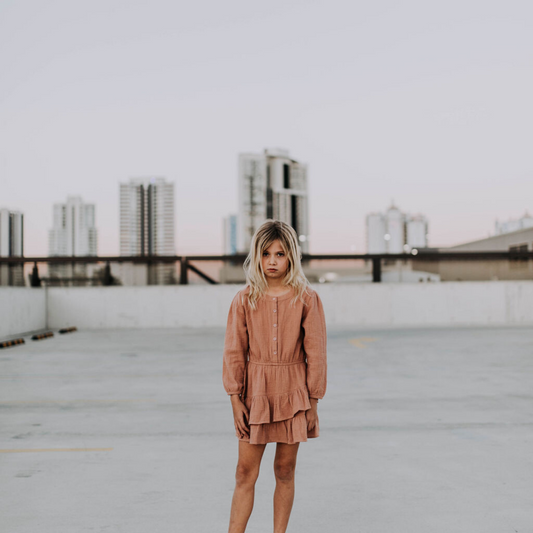 DUKE OF LONDON - Long Sleeve Dress | Blush