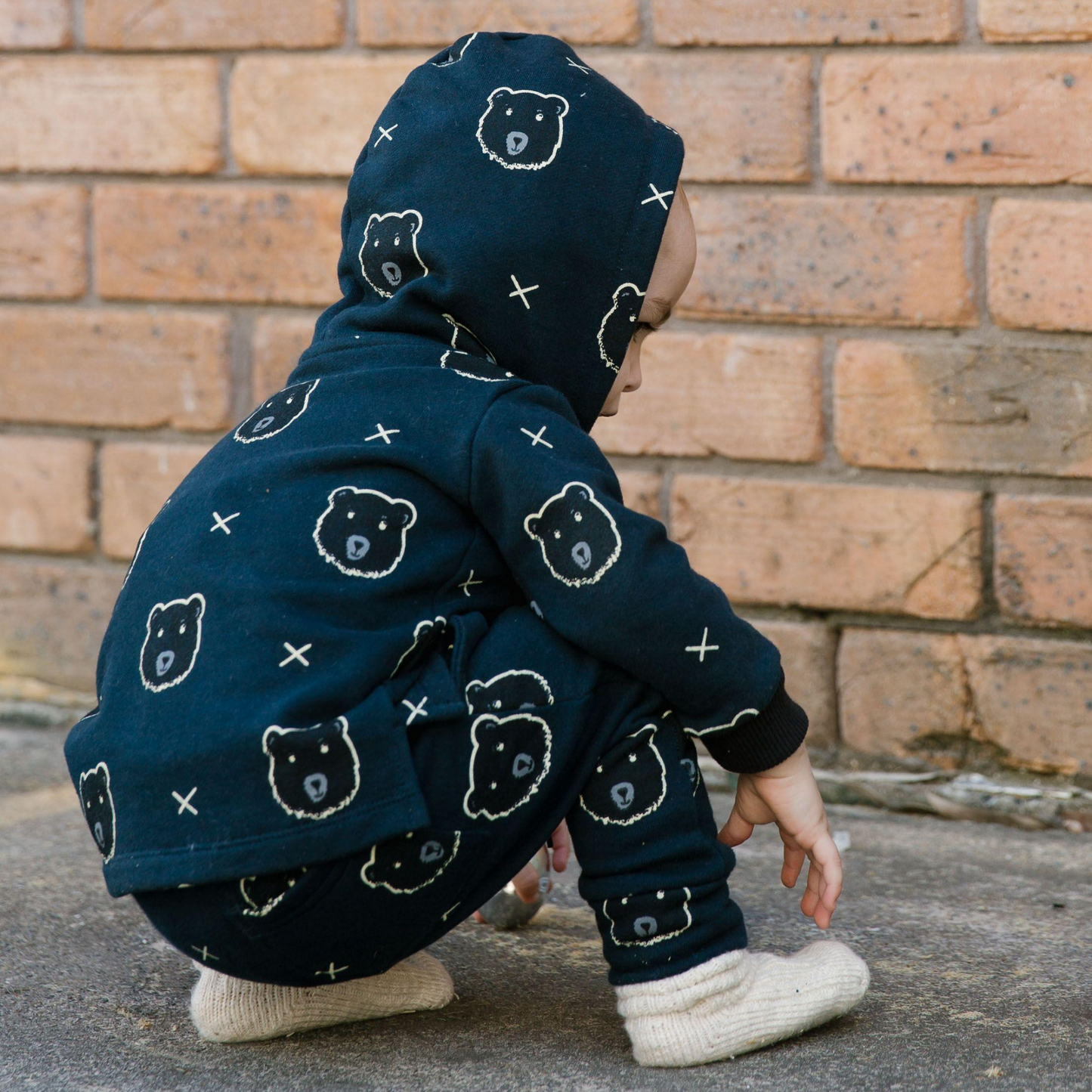 DUKES + DUCHESSES APPAREL - Bear Long Sleeve Hoody