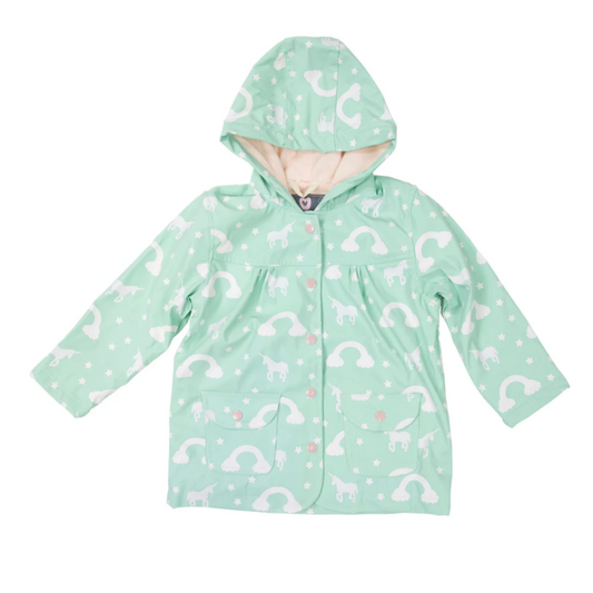 KORANGO - Colour Changing Raincoat | Mint Unicorn