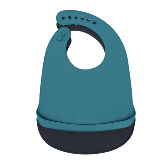 WE MIGHT BE TINY - Catchie Bib | Blue Dusk + Charcoal (2PK)