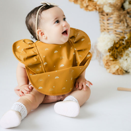 SNUGGLE HUNNY - Snuggle Bib Waterproof | Sunrise Frill