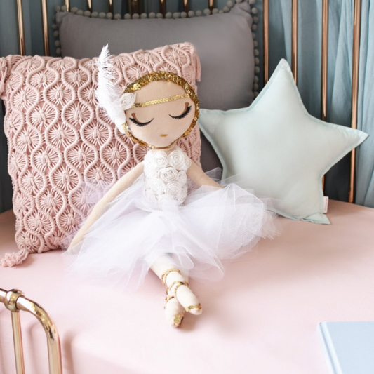 SNUGGLE HUNNY - Fitted Cot Sheet | Lullaby Pink