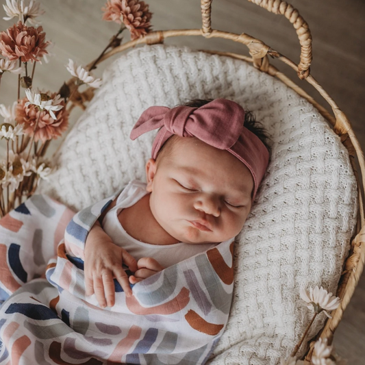 SNUGGLE HUNNY - Topknot Headband | Mauve