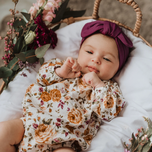 SNUGGLE HUNNY - Topknot Headband | Mulberry