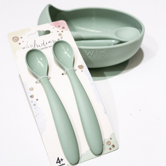 WILD INDIANA - Silicone Spoon Set 2pk | Sage