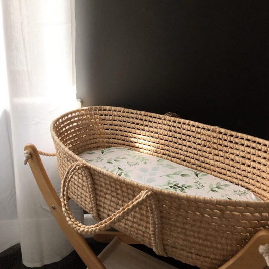 LUNA'S TREASURES - Jersey Bassinet Sheets | Evergreen