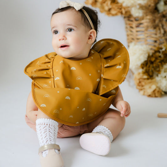 SNUGGLE HUNNY - Snuggle Bib Waterproof | Sunrise Frill