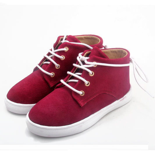WILD CHASE - Maroon | Gelato Suede Leather Sneaker
