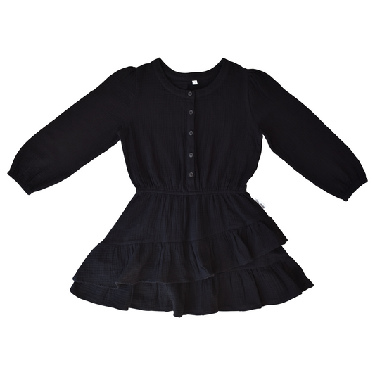 DUKE OF LONDON - Long Sleeve Dress | Black