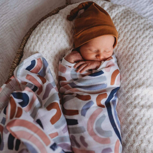 SNUGGLE HUNNY - Organic Muslin Wrap | Rainbow Baby