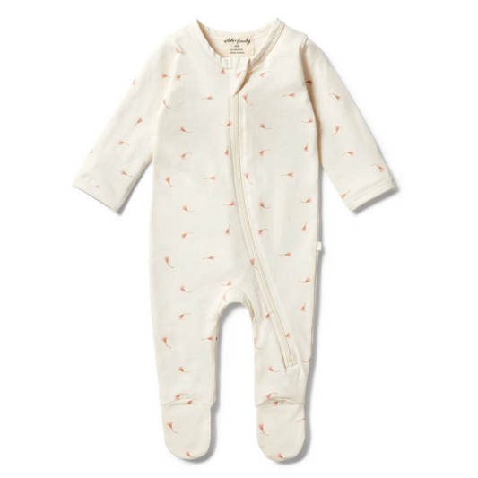 WILSON & FRENCHY - Organic Zipsuit with feet | Little Blossom