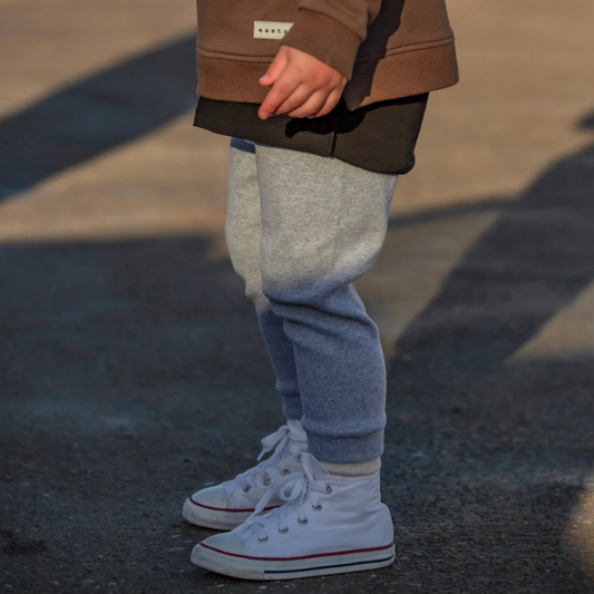 EASTAXE - Signature Ribbed Tights | Light Grey