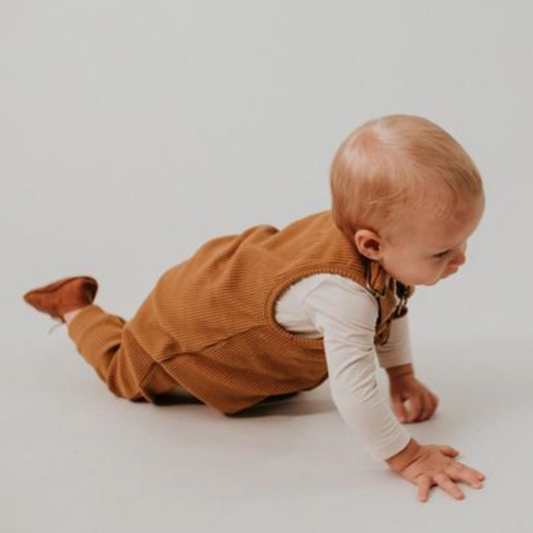 HALO & HORNS - Honey Rib Long Leg Romper