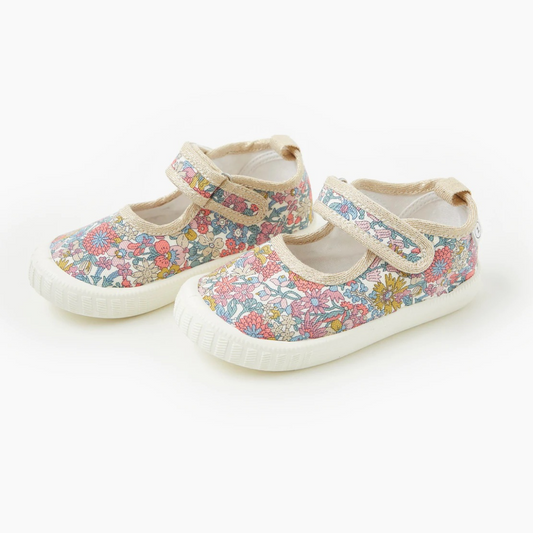 WALNUT - Liberty Mary Jane Canvas | June Blossom