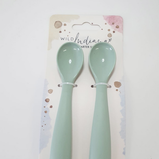 WILD INDIANA - Silicone Spoon Set 2pk | Sage