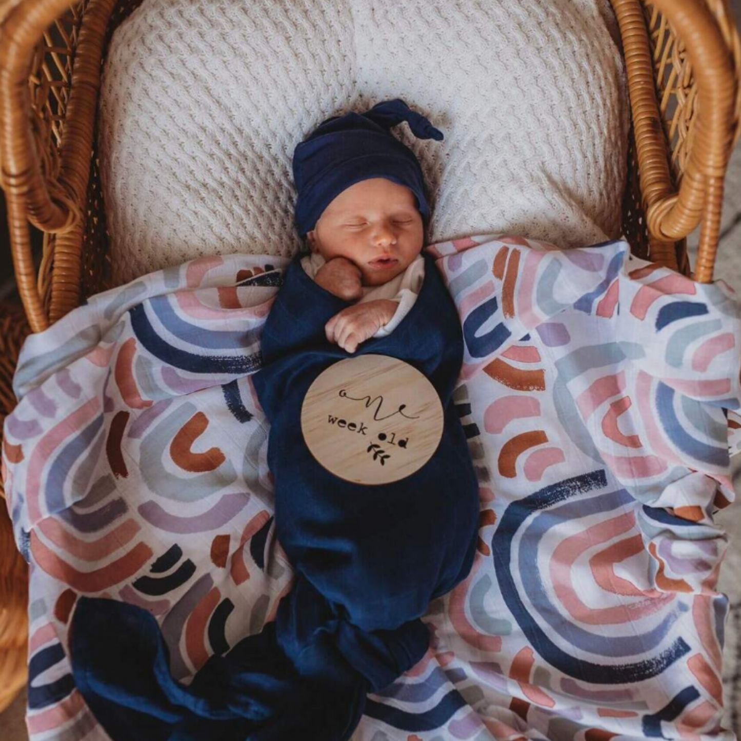 SNUGGLE HUNNY - Organic Muslin Wrap | Rainbow Baby