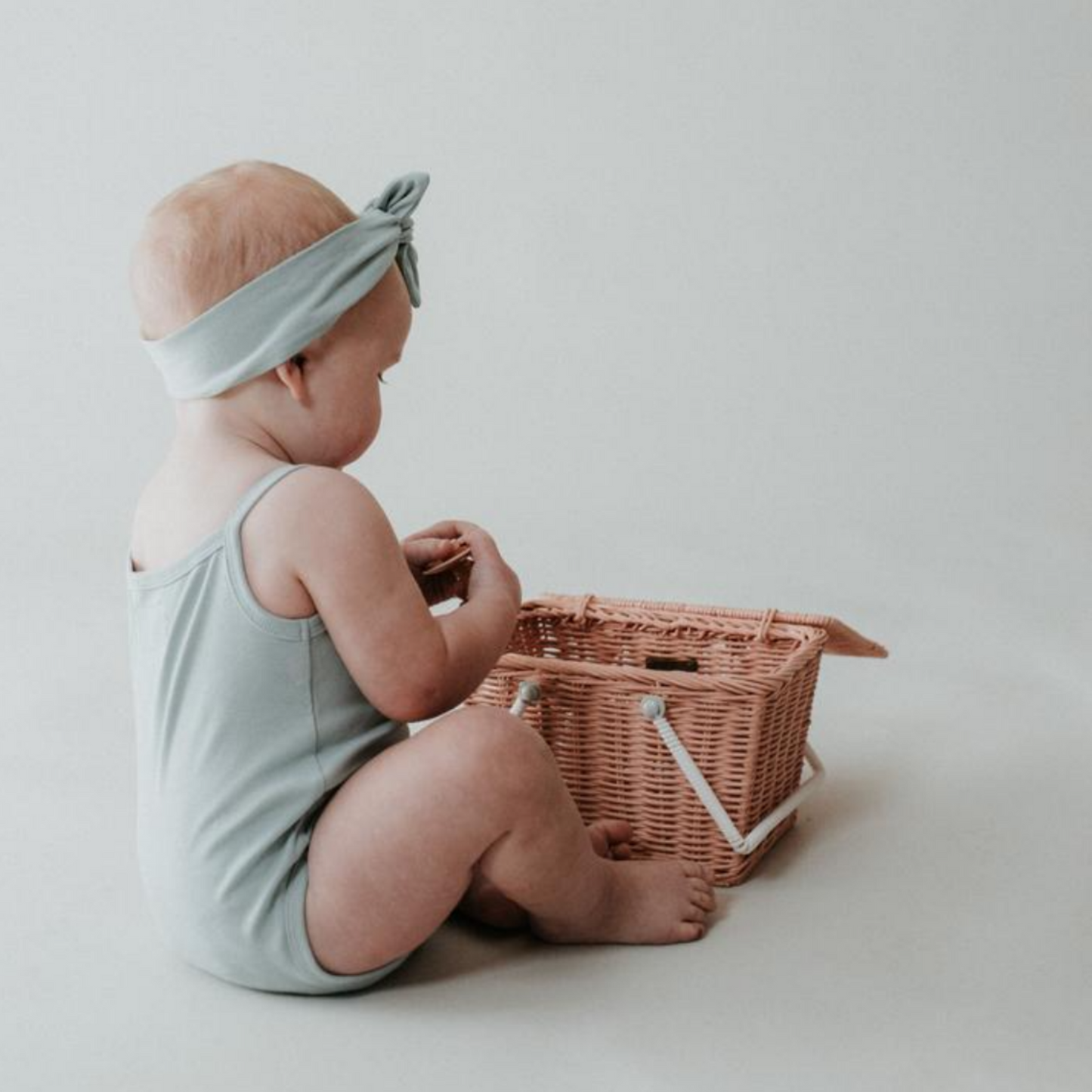 HALO & HORNS - Button Onesie | Blueberry