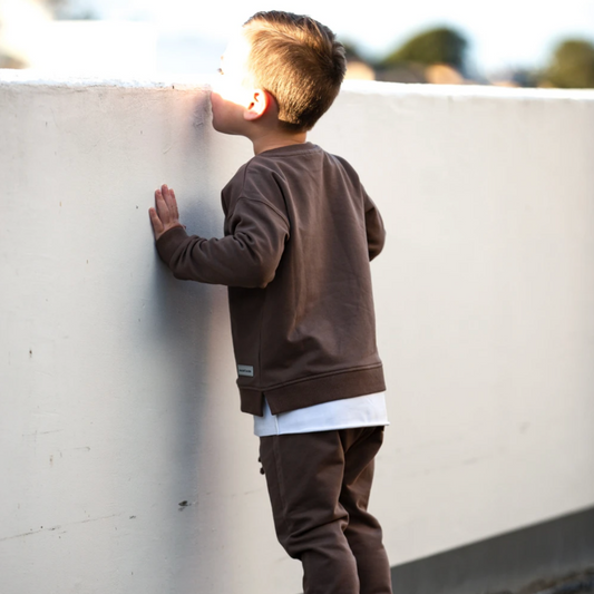 EASTAXE - Crew Decoy Jumper | Espresso