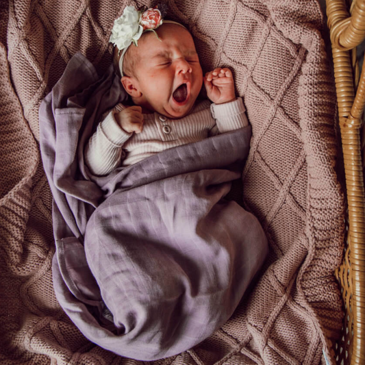 SNUGGLE HUNNY - Organic Muslin Wrap | Dusk