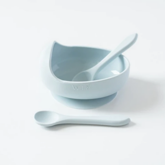 WILD INDIANA - Silicone Bowl Set | Duck Egg Blue