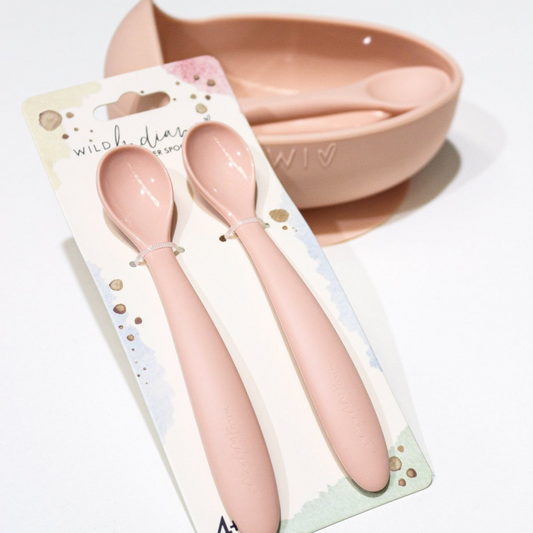 WILD INDIANA - Silicone Spoon Set 2pk | Blush