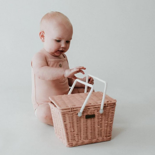 HALO & HORNS - Button Onesie | Cotton Candy