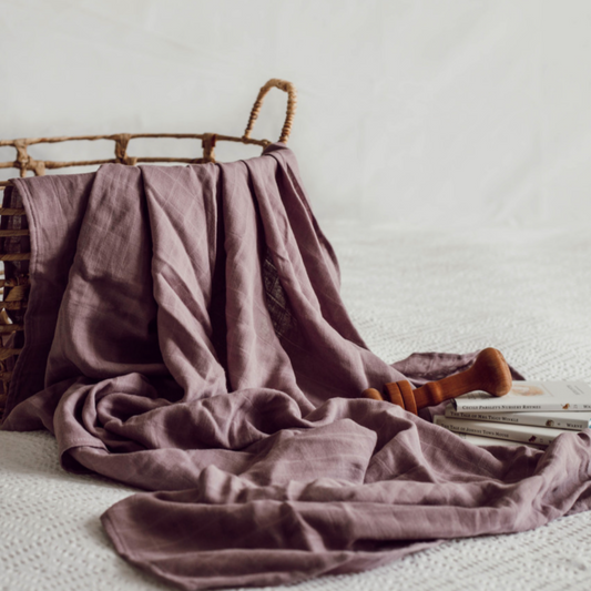 SNUGGLE HUNNY - Organic Muslin Wrap | Dusk