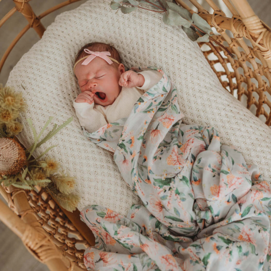 SNUGGLE HUNNY - Organic Muslin Wrap | Wattle