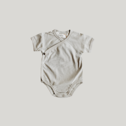 SUSUKOSHI - Kimono Bodysuit. S/S Duck Egg