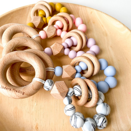 INDERA.TRADING - Waverly Teething Rattle | Marble