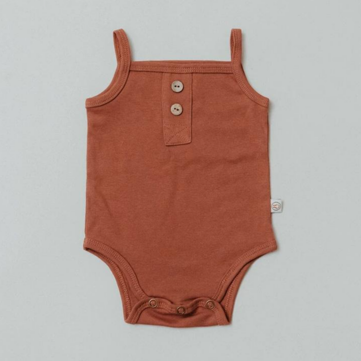 HALO & HORNS - Button Onesie | Raspberry