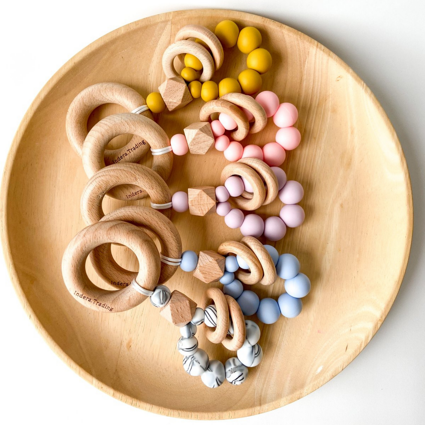 INDERA.TRADING - Waverly Teething Rattle | Marble