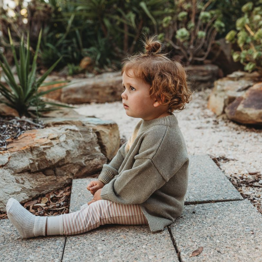 THE REST - Speckle Knit Jumper | Olive