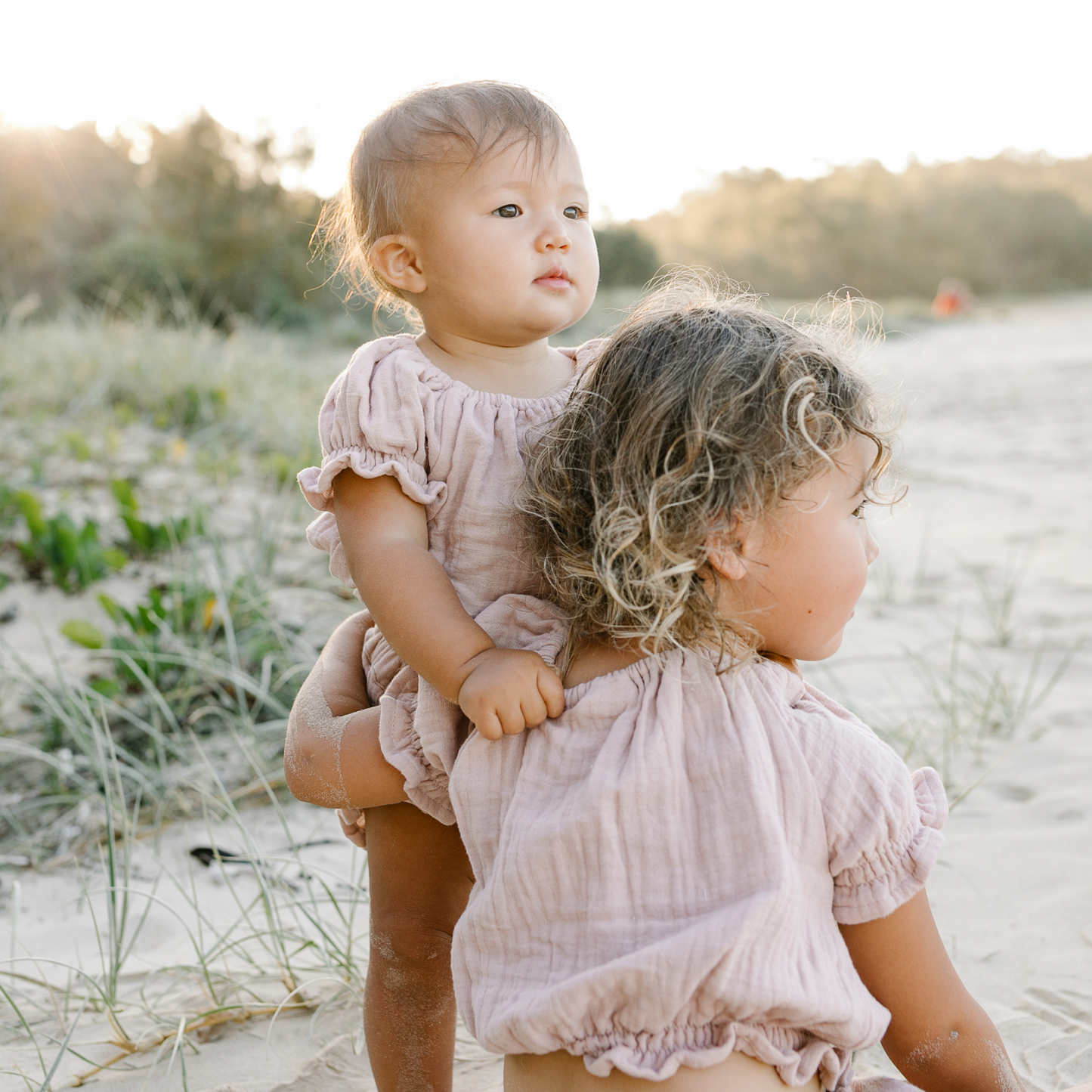 DUKES + DUCHESSES APPAREL - Musk Pink Shirred Top