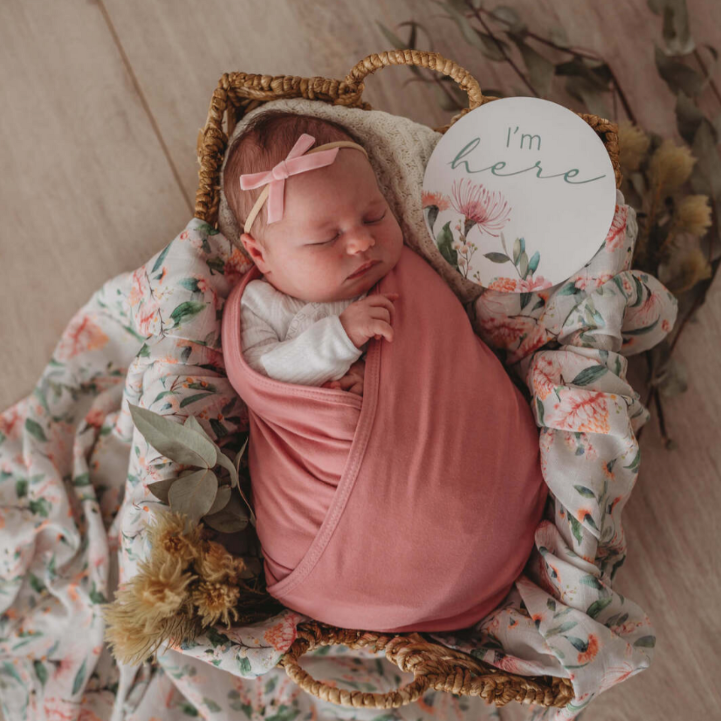 SNUGGLE HUNNY - Organic Muslin Wrap | Wattle