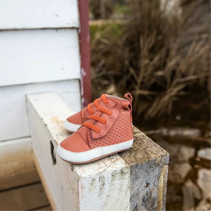 TIKITOT - Brooklyn Terracotta Prewalker Baby Shoe