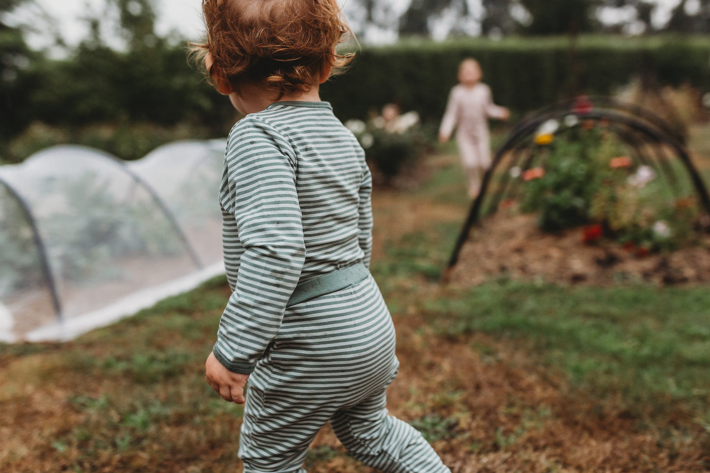 THE REST - Drawstring Pant | Seafoam Stripe